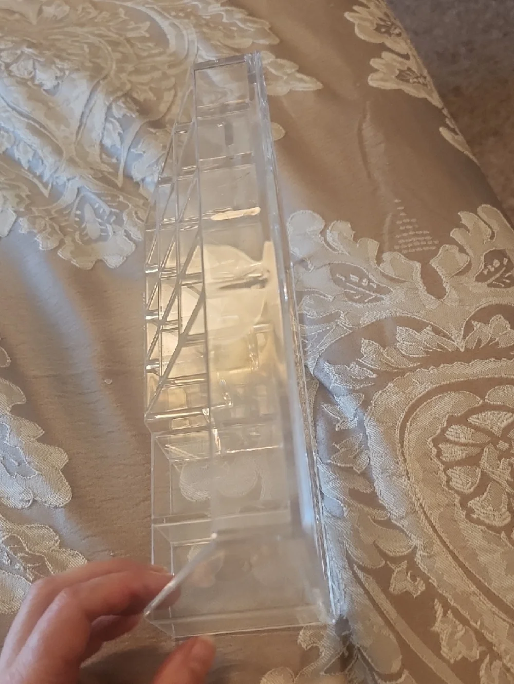 Clear Acrylic Makeup Organizer with Multiple Compartments